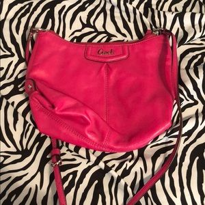 Small pink coach crossbody